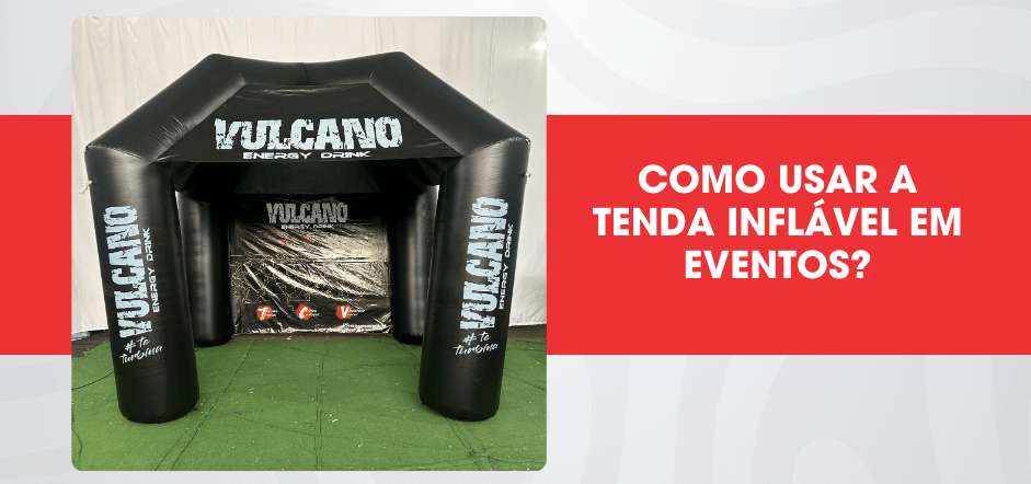 tenda inflavel na cor preta ideal para eventos
